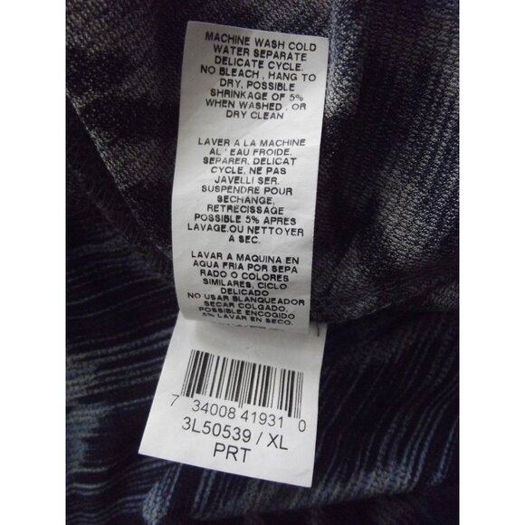 Karen Kane Womens Blue & Black Chevron Print Tunic Top XL - Picture 10 of 10